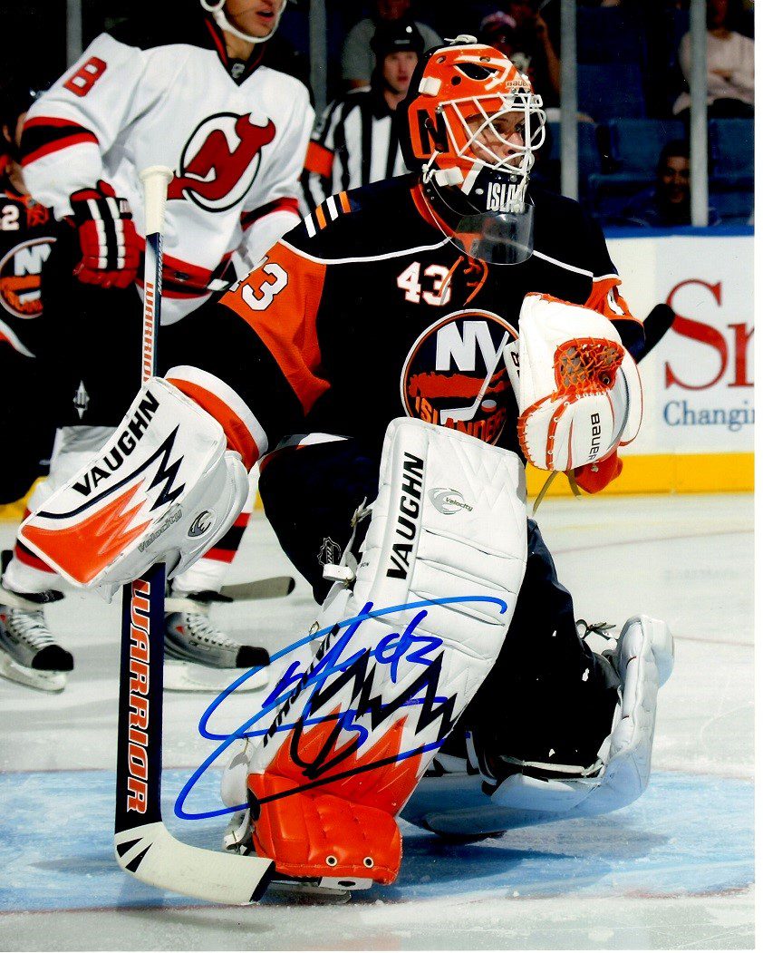 Autographed MARTY BIRON  8X10 New York Islanders Photo