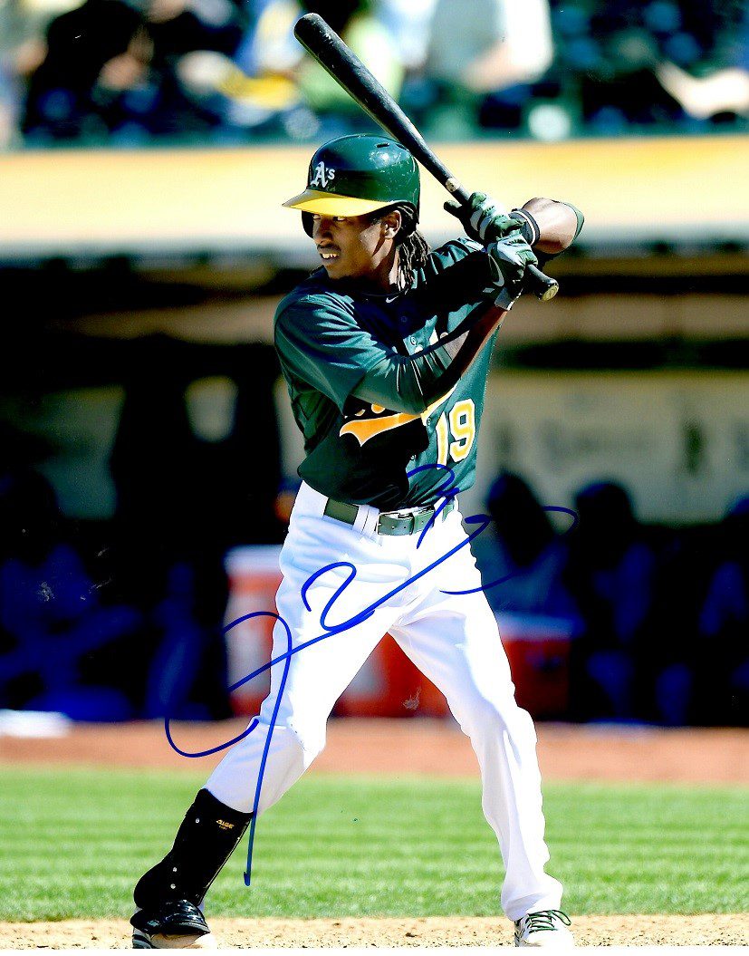 AUTOGRAPHED JAMILE WEEKS 8X10 OAKLAND A's Photo