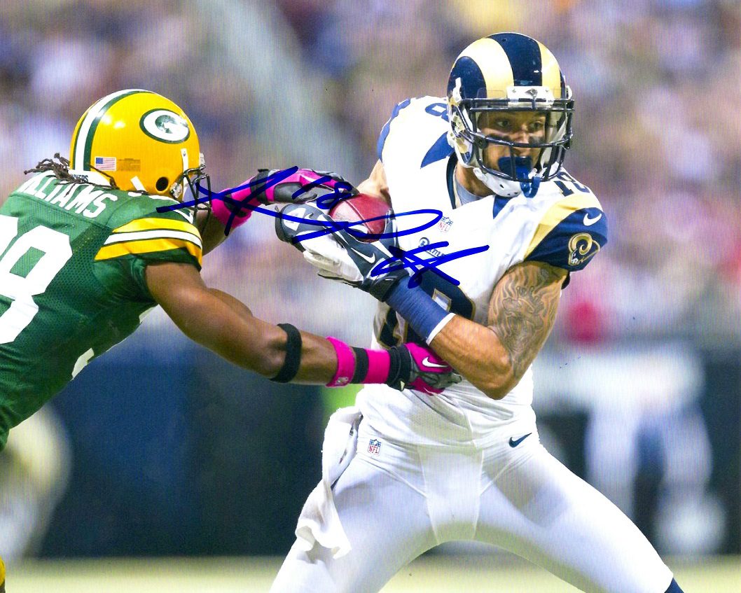 AUTOGRAPHED AUSTIN PETTIS 8x10 St Louis Rams Photo