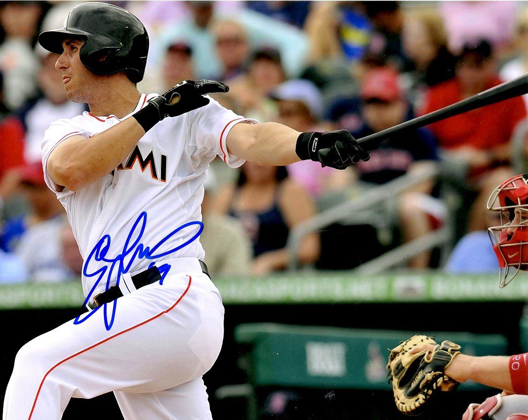 AUTOGRAPHED ED LUCAS 8X10 Miami Marlins Photo