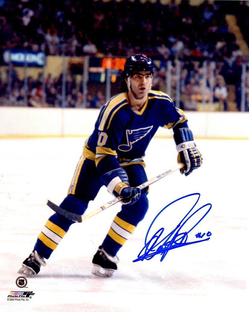 Autographed WAYNE BABYCH 8X10 St. Louis Blues Photo