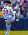 AUTOGRAPHED DAVID WEST 8X10 Minnesota Twins photo