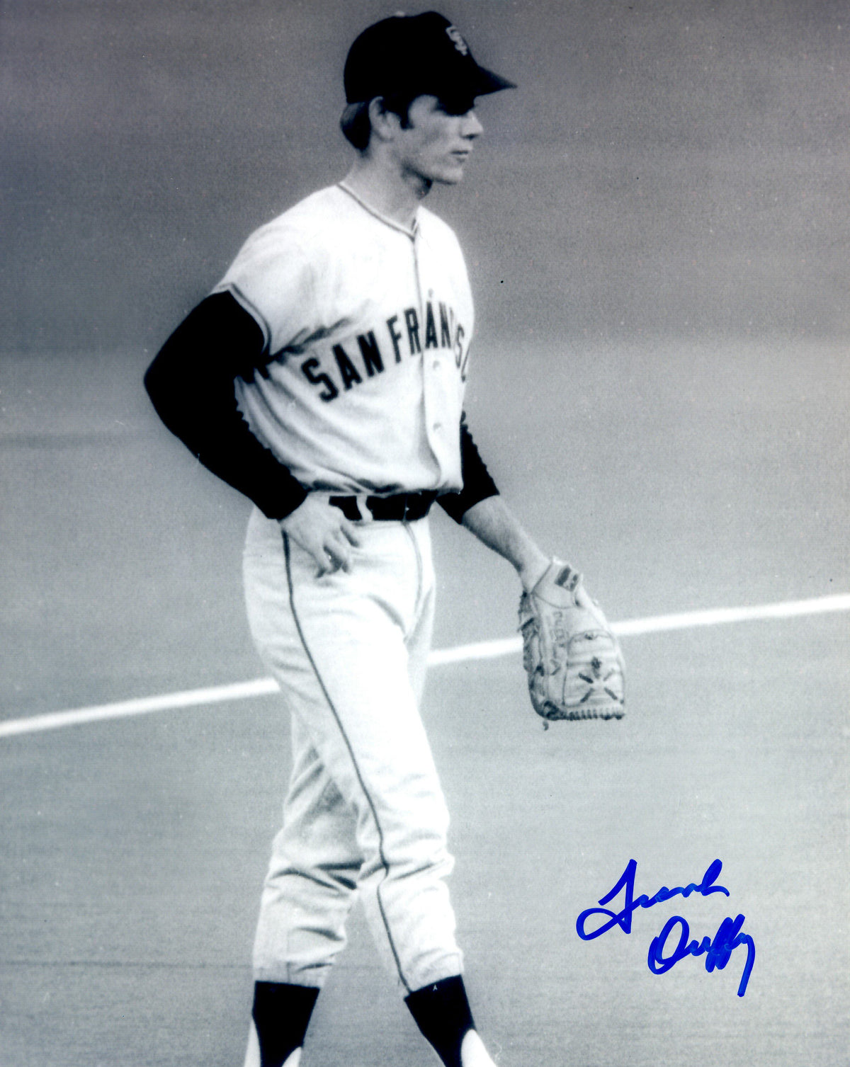 AUTOGRAPHED FRANK DUFFY 8X10 San Francisco Giants Photo