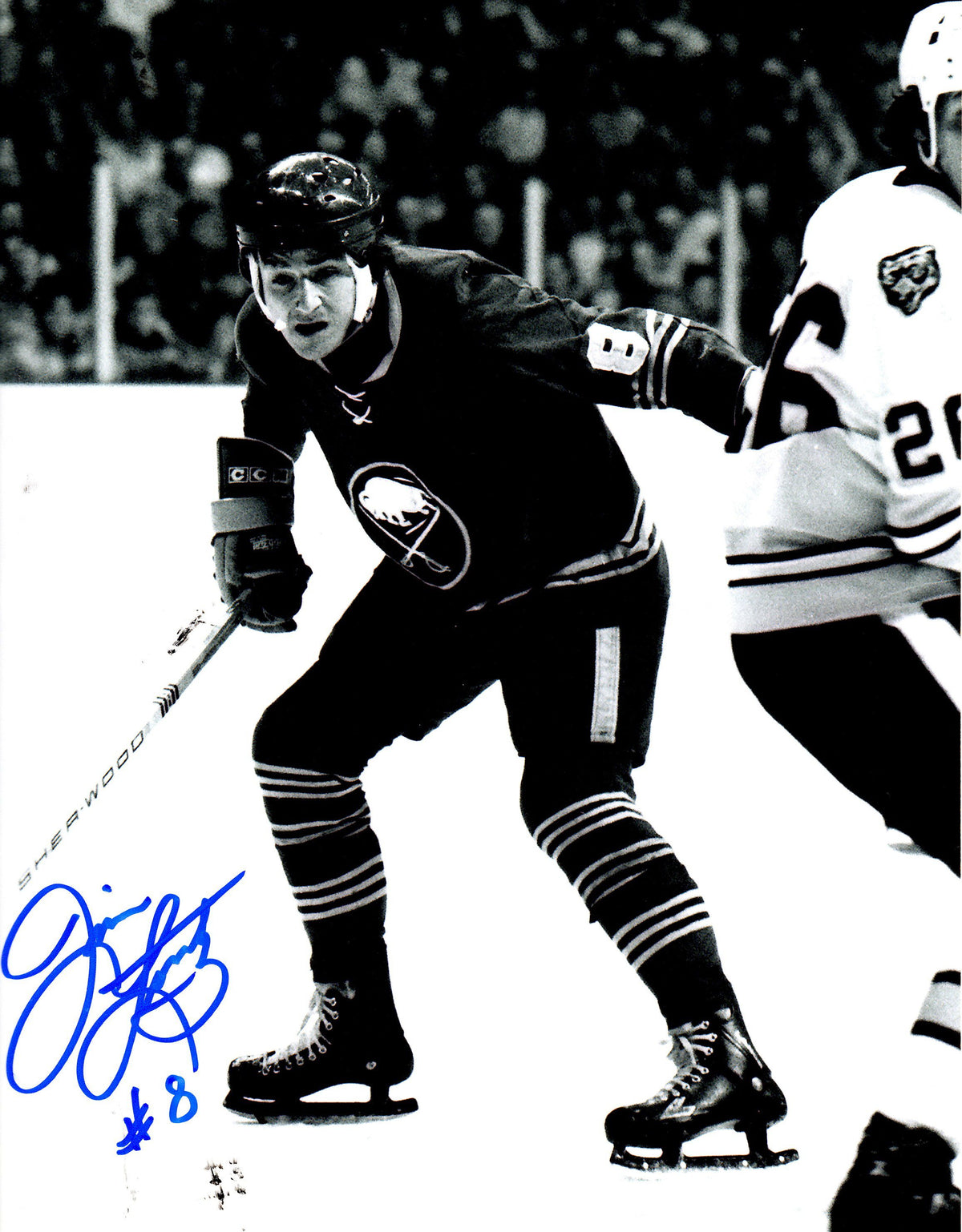 Autographed JIM LORENTZ  8X10 Buffalo Sabres Photo
