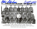 Autographed BOBBY HULL & EDDIE LITZENBERGER 8X10 Chicago Blackhawks Photo