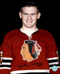 Autographed JOHNNY WILSON 8X10 Chicago Blackhawks Photo