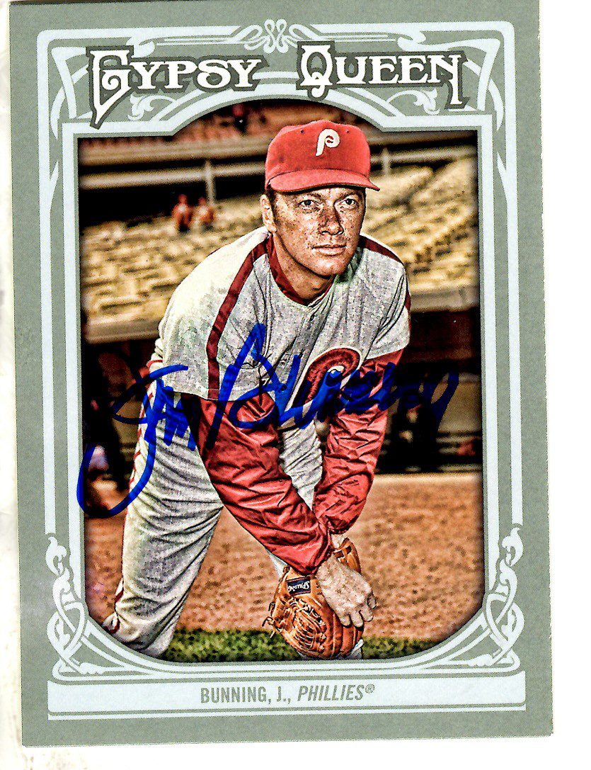 Autographed JIM BUNNING 2013 TOPPS GYPSY QUEEN Card
