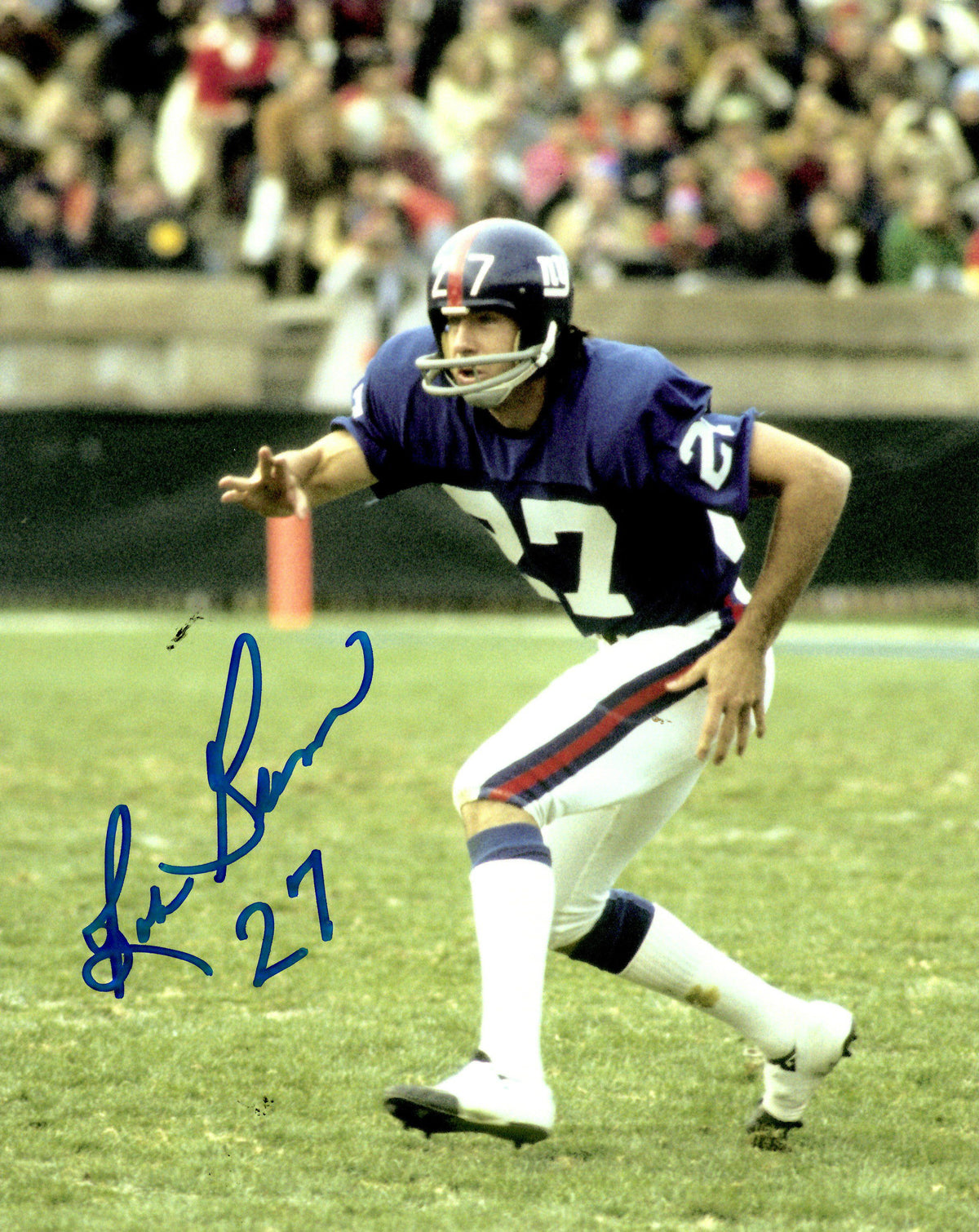 AUTOGRAPHED BOB GRIM 8X10 New York Giants Photo