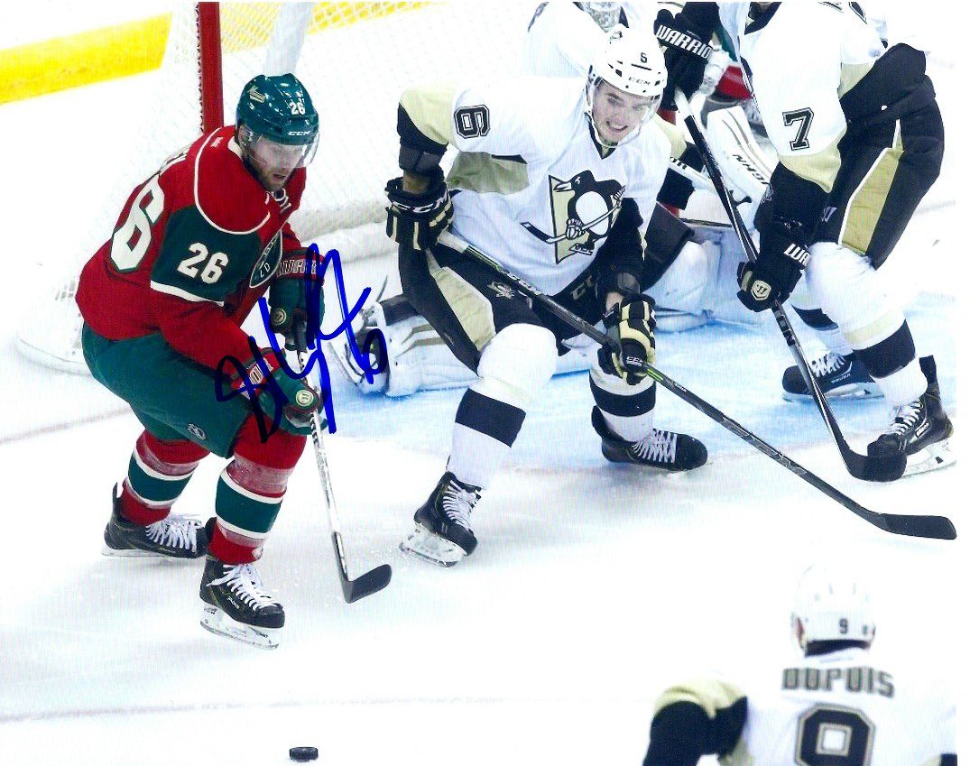 Autographed SCOTT HARRINGTON 8x10 Pittsburgh Penguins Photo