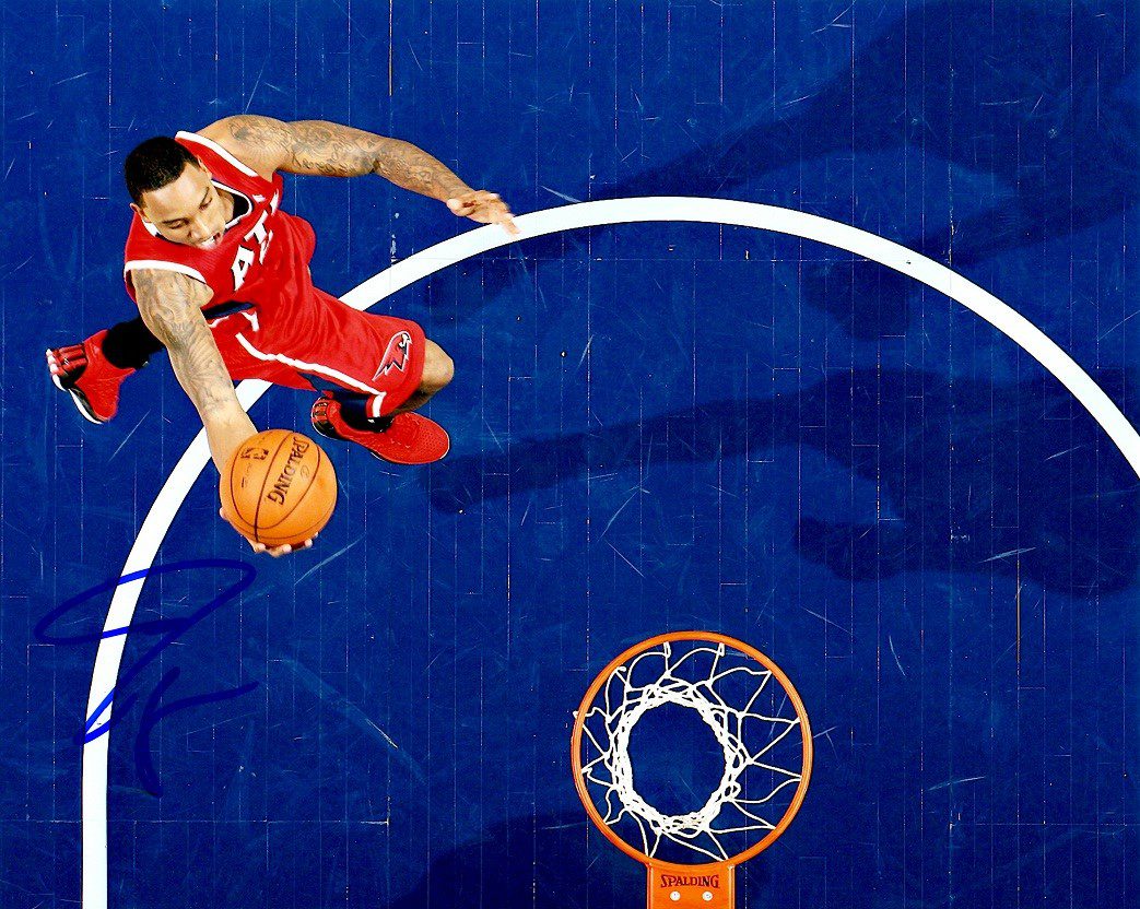 AUTOGRAPHED JEFF TEAGUE 8X10 Atlanta Hawks photo