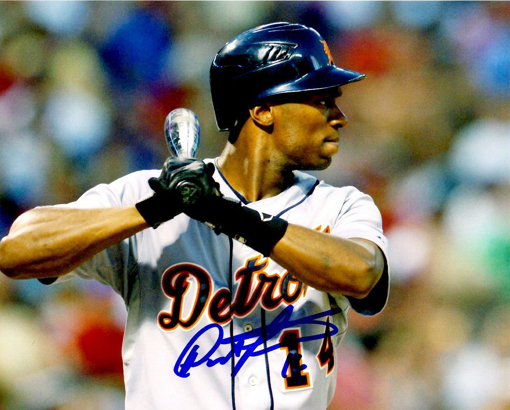 AUTOGRAPHED  AUSTIN JACKSON 8X10 photo Detroit Tigers