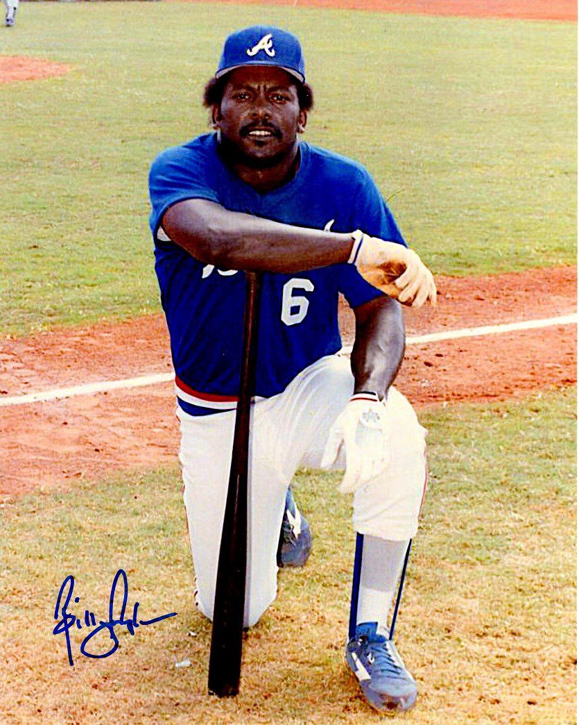 AUTOGRAPHED BILLY SAMPLE  8X10 Atlanta Braves photo