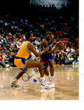 Autographed DENNIS HOPSON 8X10 New Jersey Nets Photo