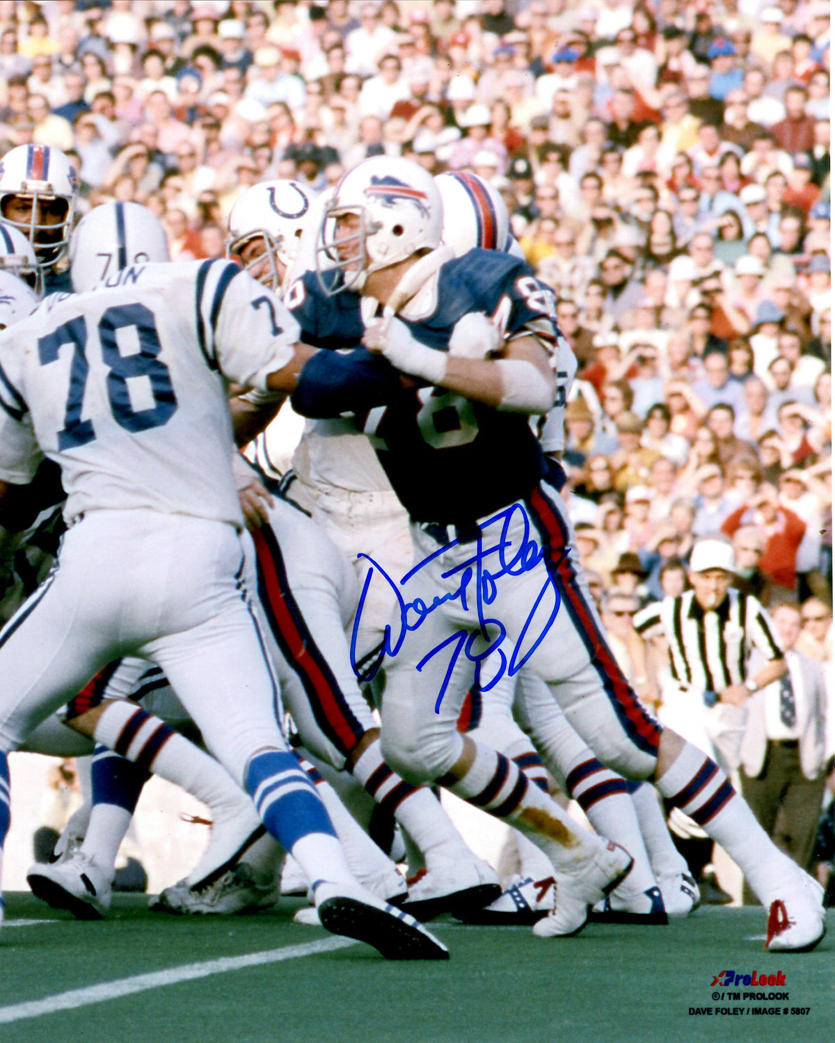 Autographed DAVE FOLEY  8X10 Buffalo Bills Photo
