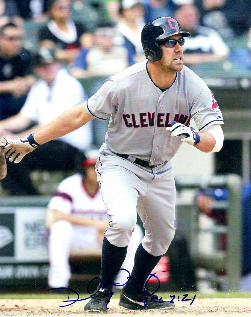 AUTOGRAPHED DAVID MURPHY 8X10 Cleveland Indians Photo