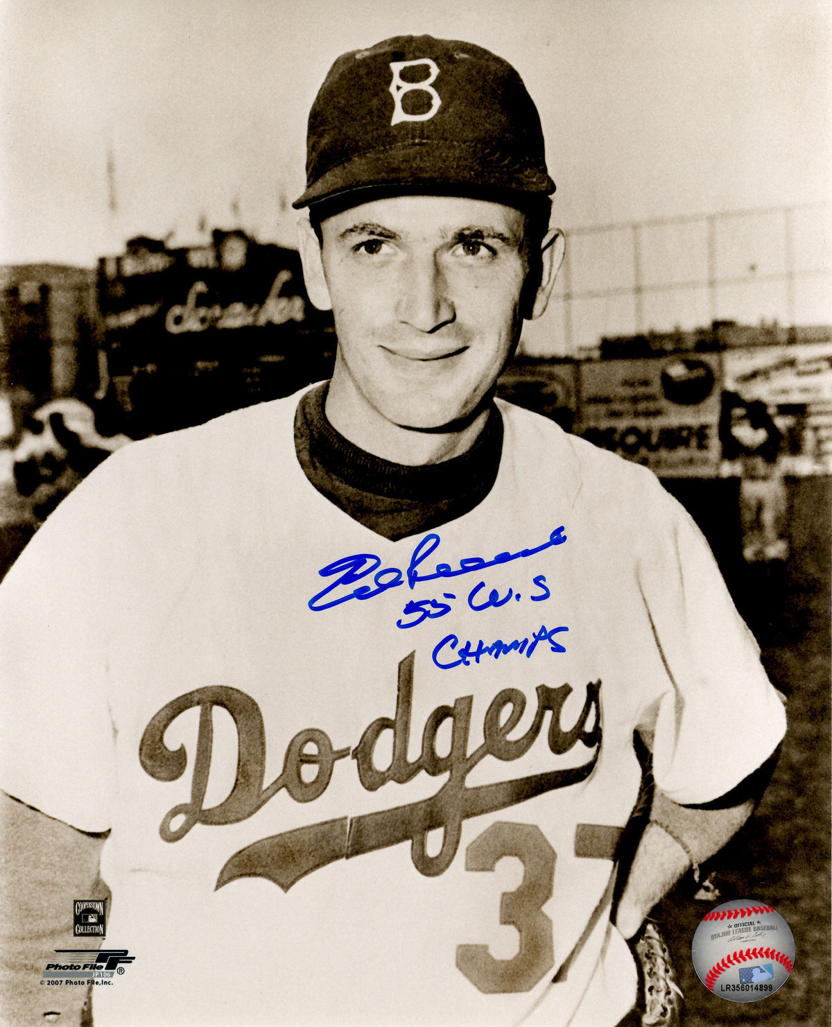 AUTOGRAPHED ED ROEBUCK  8x10 Brooklyn  Dodgers photo