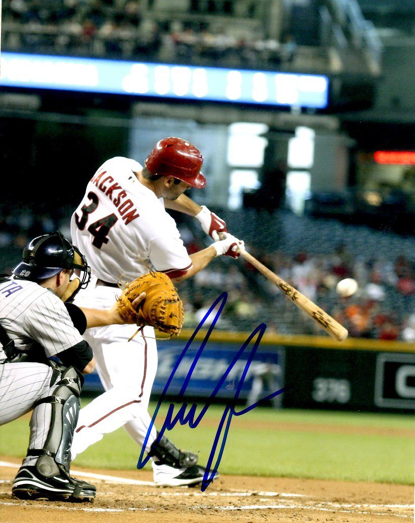 Autographed CONOR JACKSON 8X10 Arizona Diamondbacks Photo