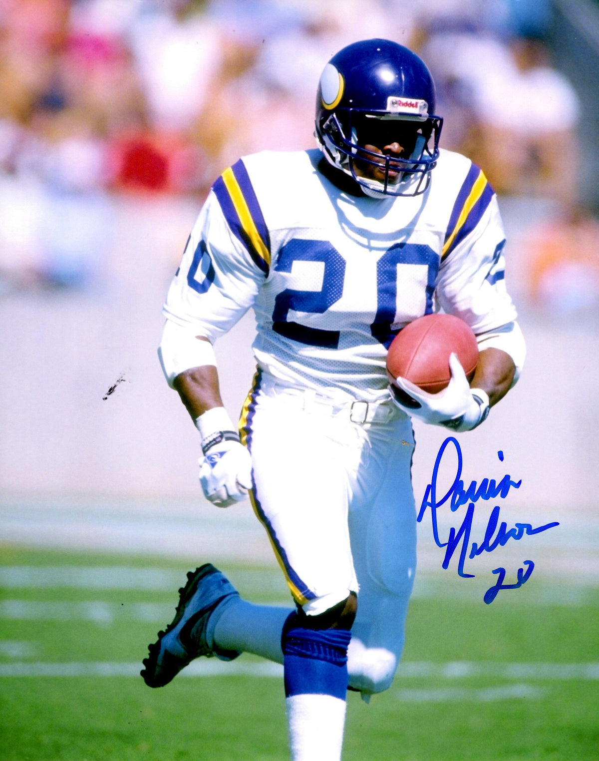 Autographed  DARRIN NELSON 8X10 photo - Minnesota Vikings