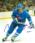 Autographed MICHEL GOULET 8X10 Quebec Nordiques Photo