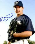 AUTOGRAPHED RICKY  BOTTALICO 8X10 photo Milwaukee Brewers