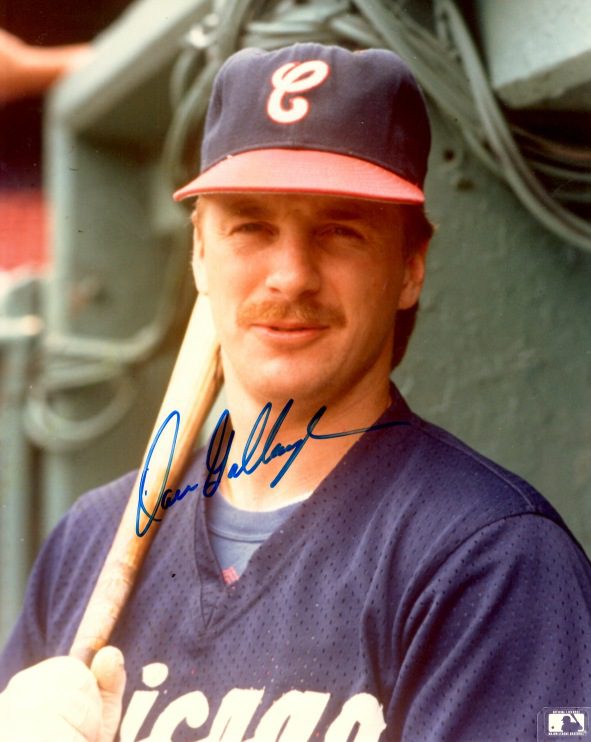 AUTOGRAPHED DAVE GALLAGHER 8X10 photo  Chicago White Sox