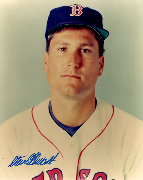 AUTOGRAPHED STEVE ELLSWORTH 8X10  Boston Red Sox photo