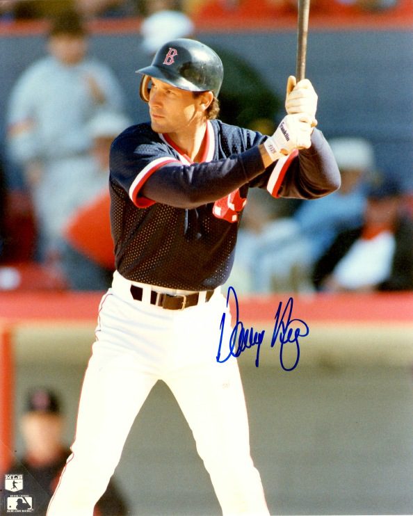 AUTOGRAPHED DANNY HEEP 8X10  Boston Red Sox photo