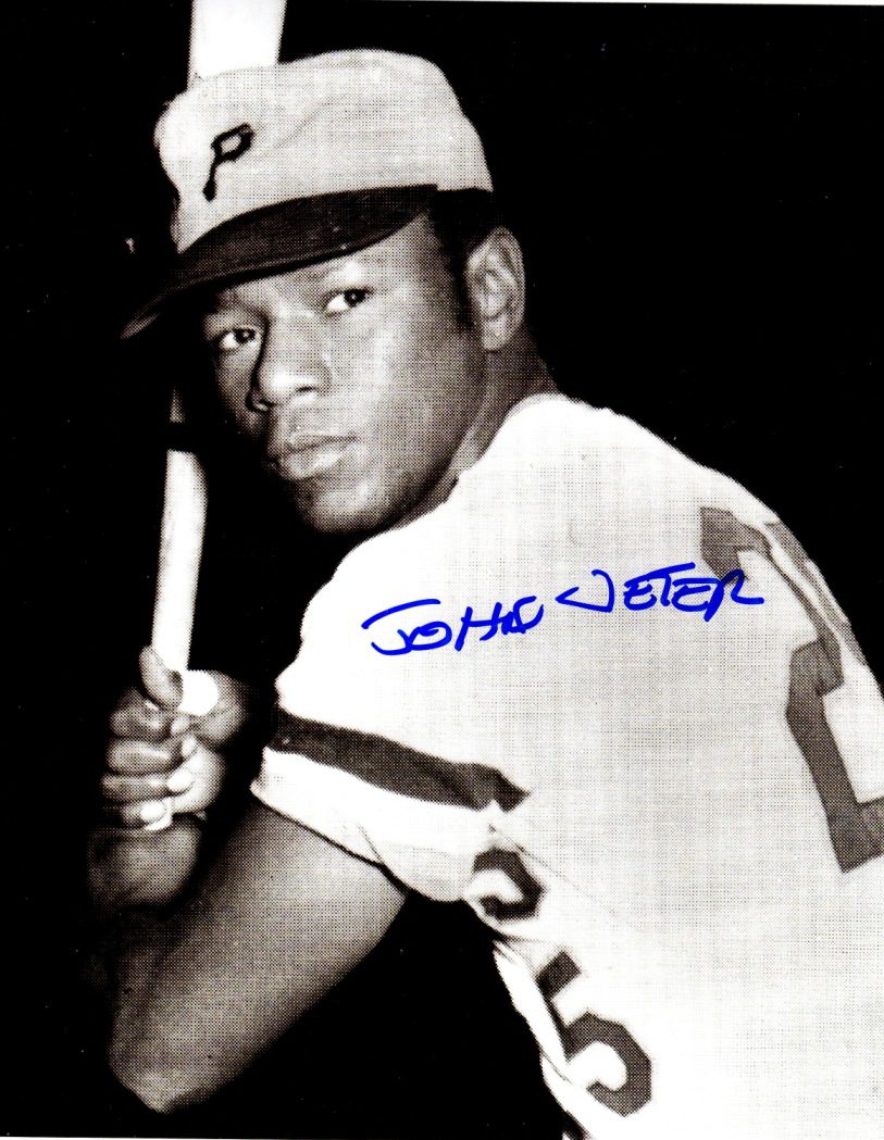 Autographed JOHNNY JETER 8X10 Photo Pittsburgh Pirates