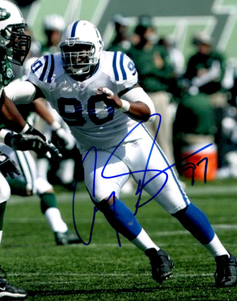 Autographed COREY SIMON 8X10 Indianapolis Colts photo