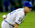 AUTOGRAPHED DUSTY HUGHES 8X10 photo KC Royals