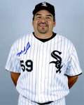 AUTOGRAPHED MARK SALAS 8X10 Chicago White Sox Photo