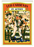 Autographed LEO CARDENAS 1972 Topps Card