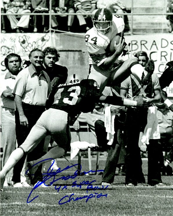 Autographed RANDY GROSSMAN 8X10 photo Pittsburgh Steelers
