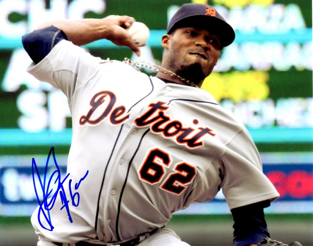 AUTOGRAPHED AL ALBURQUERQUE 8X10 photo Detroit Tigers
