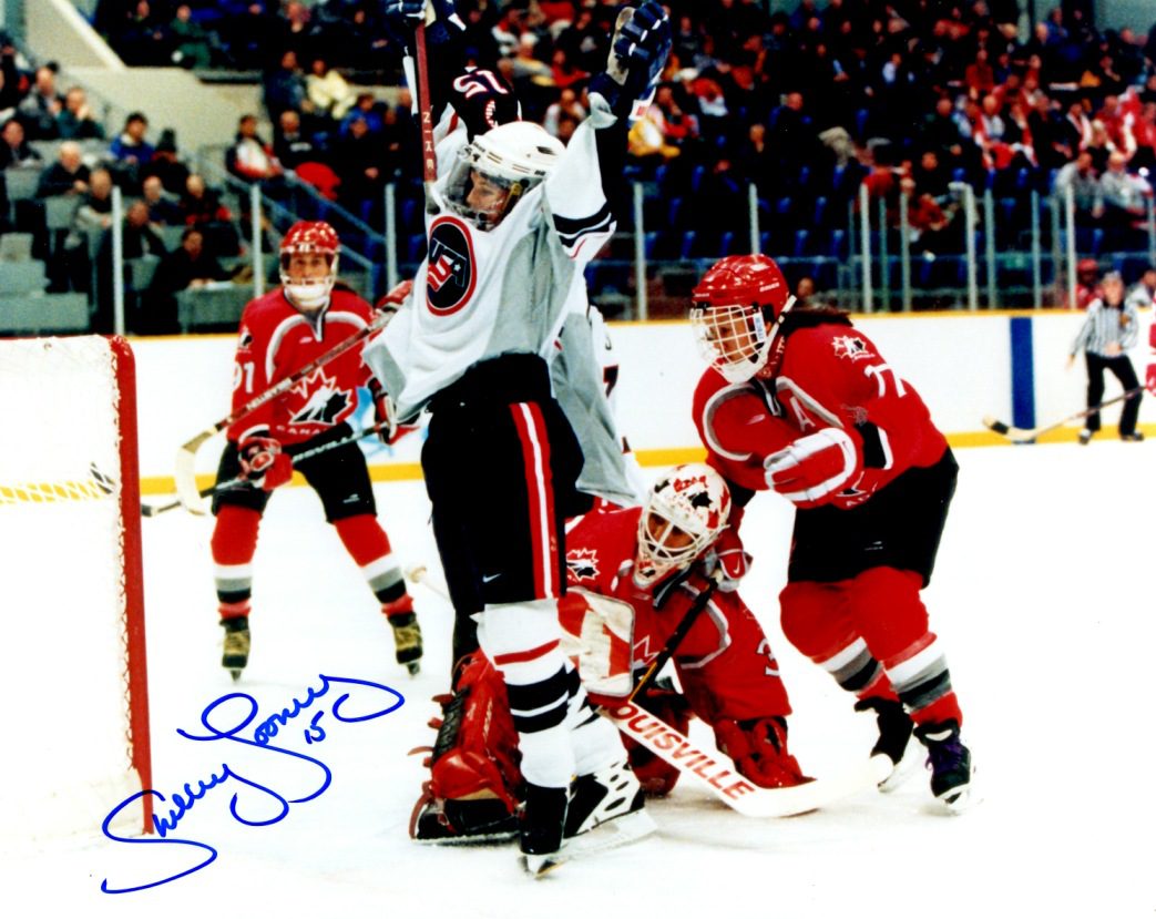 Autographed SHELLEY LOONEY 8X10 Photo - Gold Medal Winner