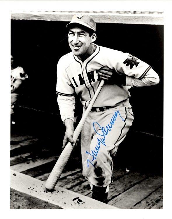 AUTOGRAPHED HARRY DANNING 8X10 New York Giants Photo