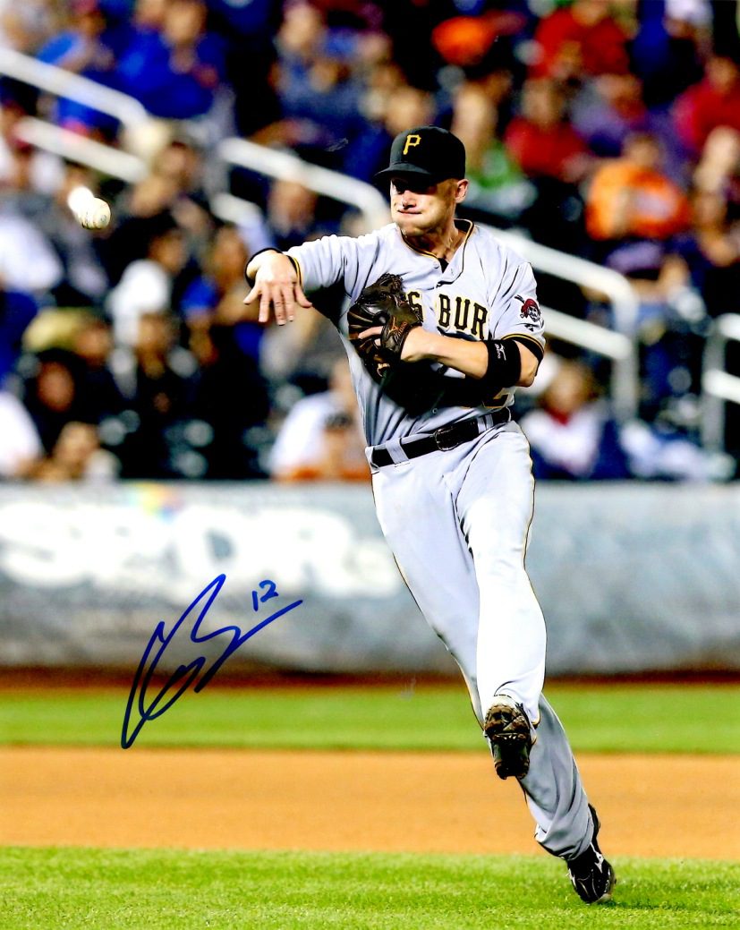 Autographed CLINT BARMES 8X10 Photo Pittsburgh Pirates