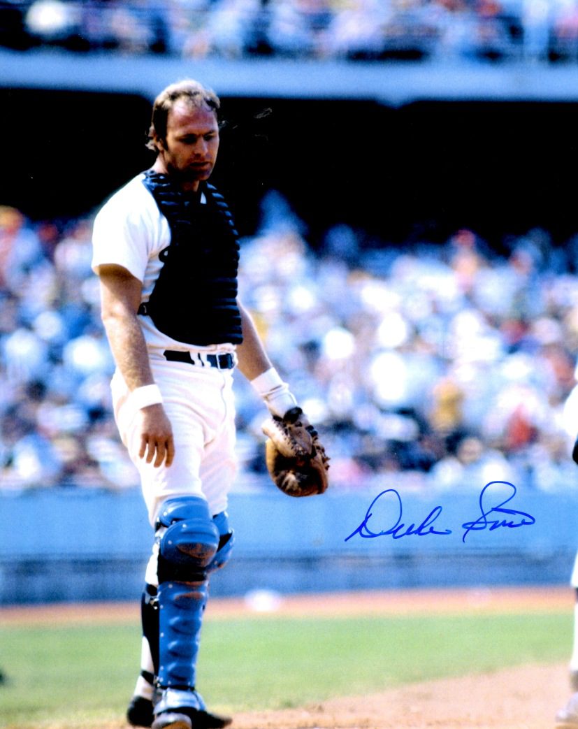 AUTOGRAPHED DUKE SIMS 8x10 Los Angeles Dodgers photo