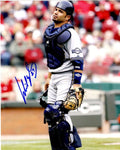 AUTOGRAPHED WIL NIEVES 8X10 photo Milwaukee Brewers