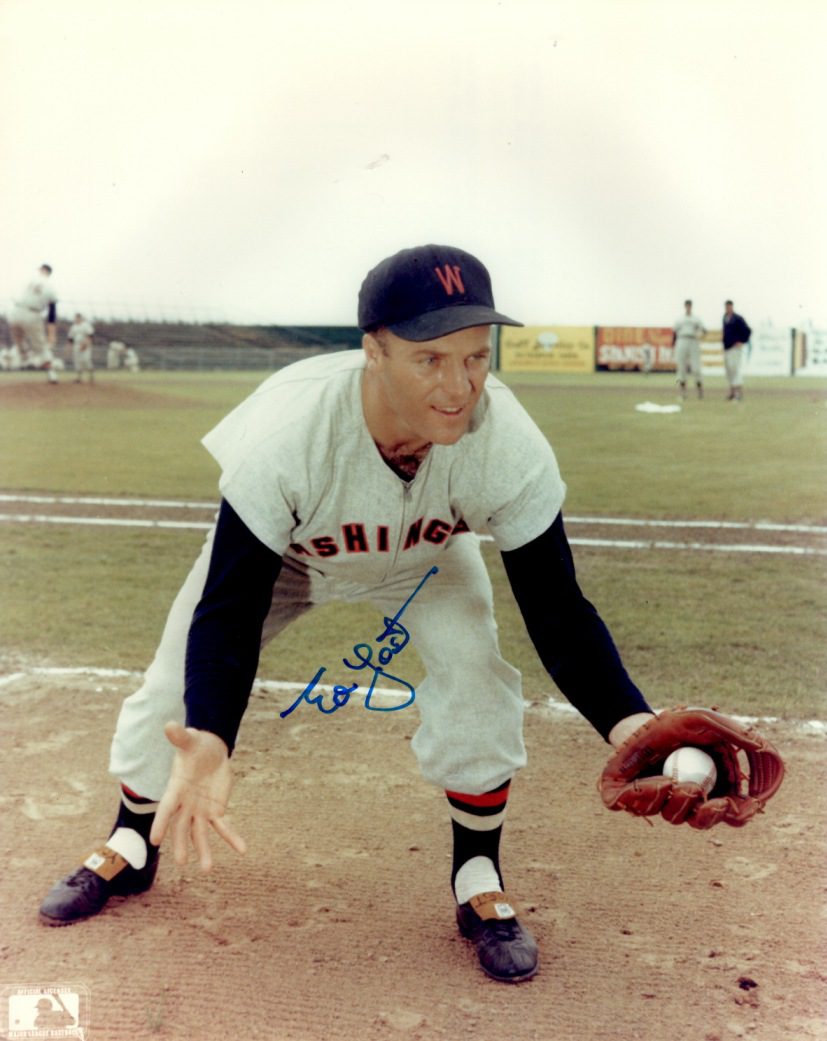 AUTOGRAPHED ED YOST 8X10 Washington Senators Photo