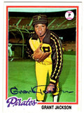 Autographed GRANT JACKSON 1978 Topps card