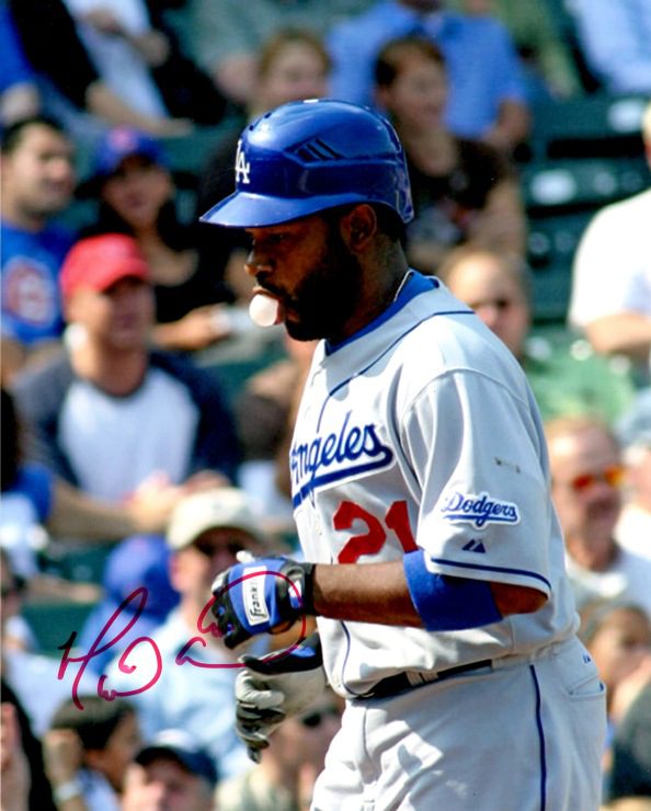AUTOGRAPHED MARLON ANDERSON 8X10 Los Angeles Dodgers photo
