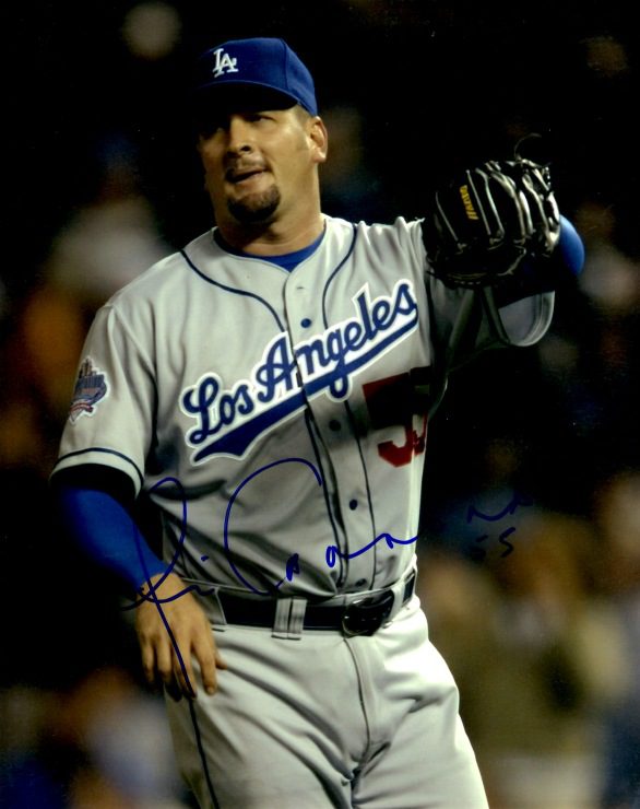 AUTOGRAPHED GIOVANNI CARRERA 8X10 Los Angeles Dodgers photo