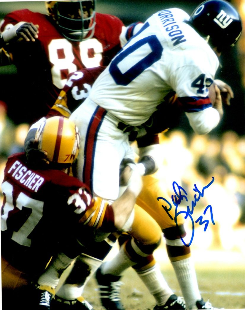 Autographed PAT FISCHER  photo Washington Redskins