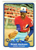 Autographed GRANT JACKSON 1982 FLEER  Card