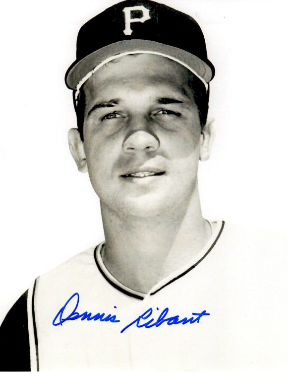 Autographed DENNIS RIBANT 8X10 Photo - Pittsburgh Pirates