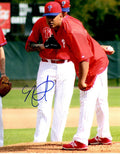 AUTOGRAPHED  NEFI OGANDO 8X10 Philadelphia Phillies Photo