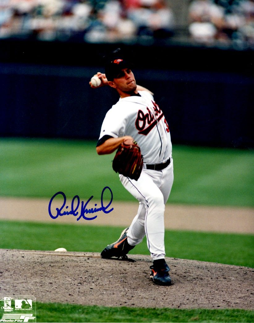 AUTOGRAPHED RICK KRIVDA 8X10 Baltimore Orioles Photo