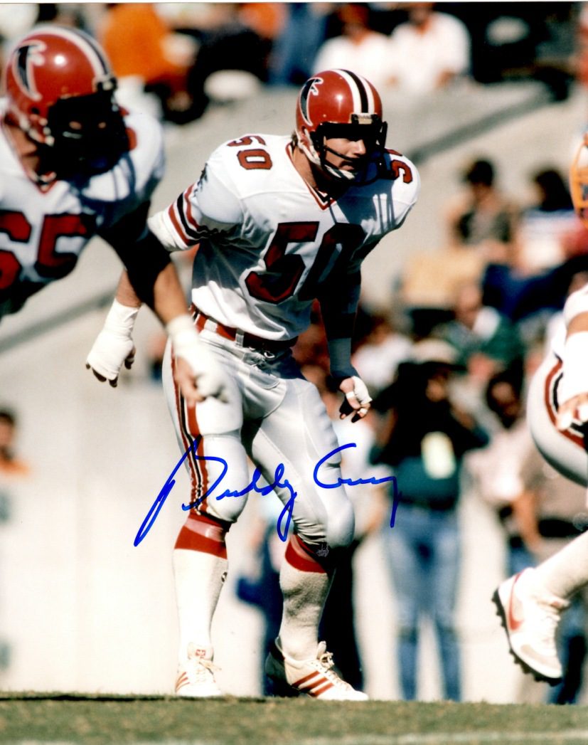 Autographed BUDDY CRUZ 8X10 Atlanta Falcons photo