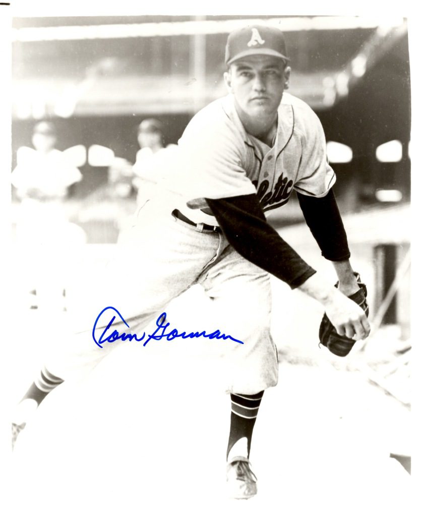 AUTOGRAPHED TOM GORMAN 8X10  KANSAS CITY A's Photo